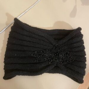 Warm beaded head scarf